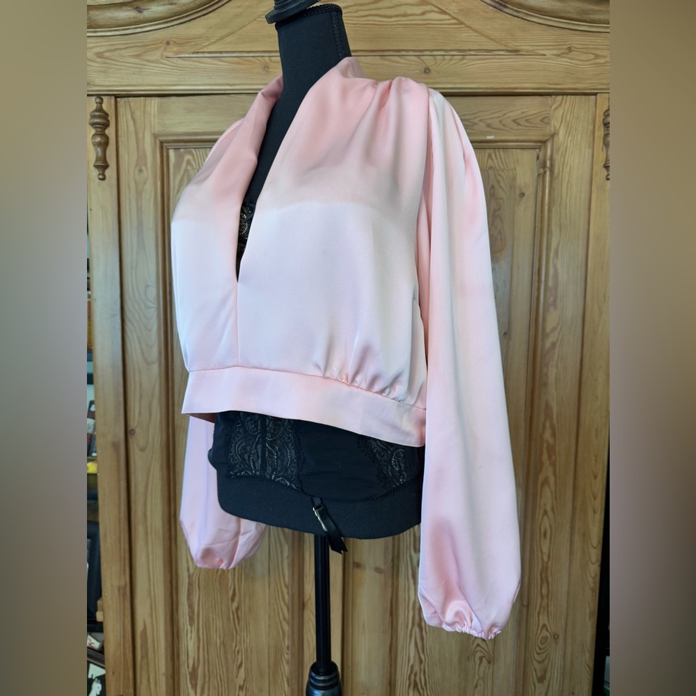 Eloquii Satin Crop Top Size 20 - Picture 8 of 11